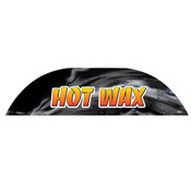 Hot wax half round sign